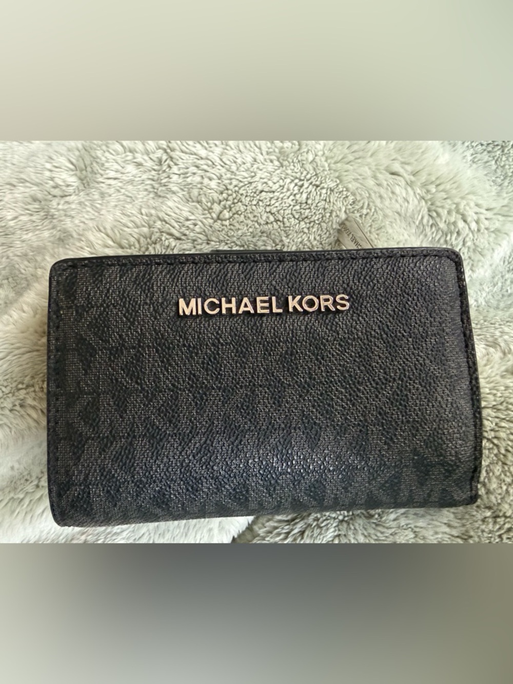 Michael Kors Signature Wallet Black Silver